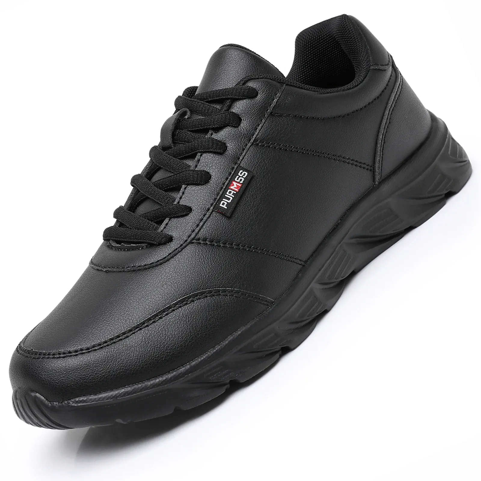 Men's Comfortable Casual Moccasin Sneakers - Soft Walking Shoes, Breathable Footwear for Everyday Wear, Available in Black and White, Plus Sizes 39-46 - Image 1