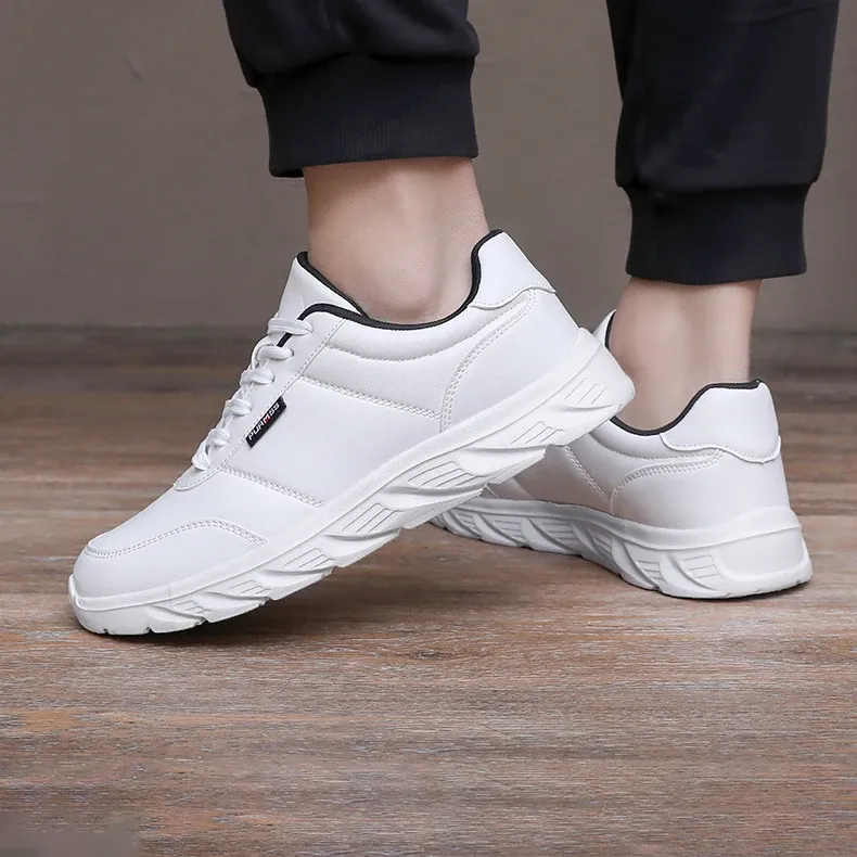 Men's Comfortable Casual Moccasin Sneakers - Soft Walking Shoes, Breathable Footwear for Everyday Wear, Available in Black and White, Plus Sizes 39-46 showcase 7