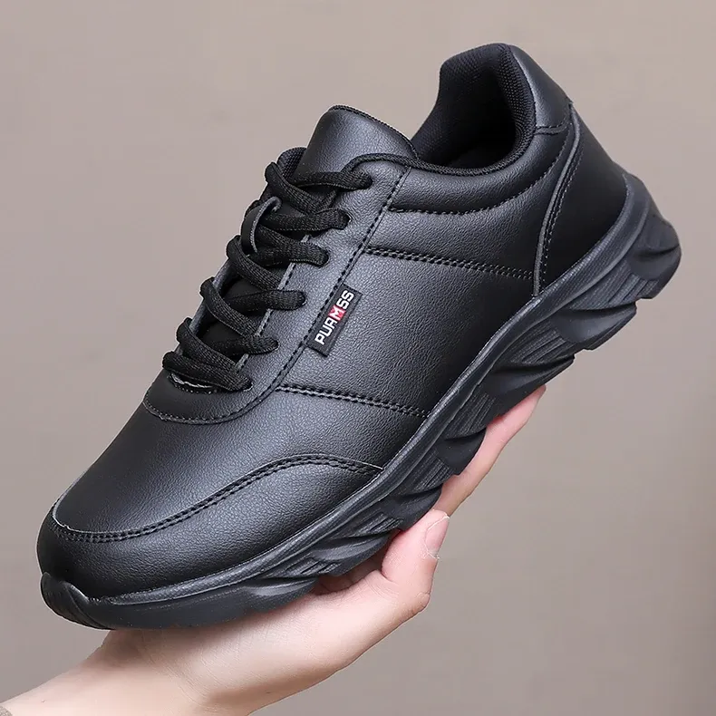 Men's Comfortable Casual Moccasin Sneakers - Soft Walking Shoes, Breathable Footwear for Everyday Wear, Available in Black and White, Plus Sizes 39-46 showcase 10