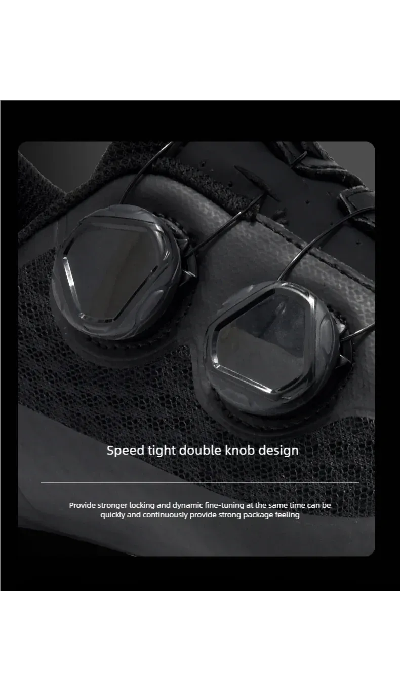 Men's Road Cycling Shoes SPD Cleat Compatible Bike Sneakers - Outdoor Cycling Footwear for Road and Flat Pedals, White showcase 6