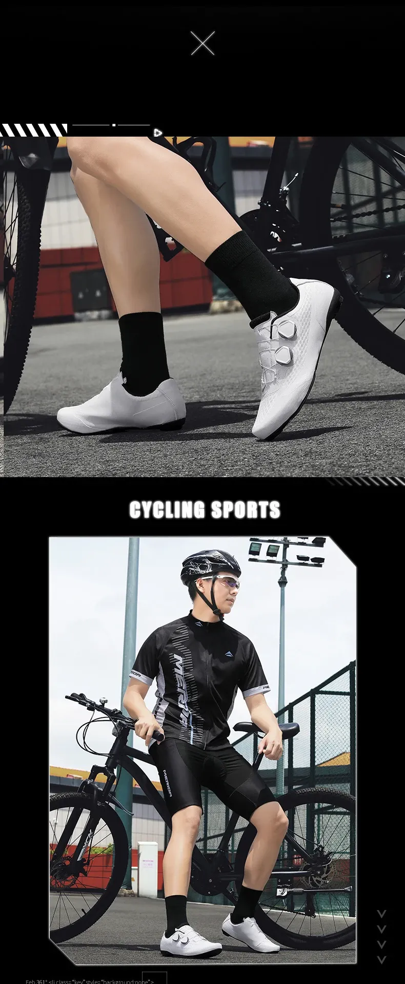 Men's Road Cycling Shoes SPD Cleat Compatible Bike Sneakers - Outdoor Cycling Footwear for Road and Flat Pedals, White showcase 15
