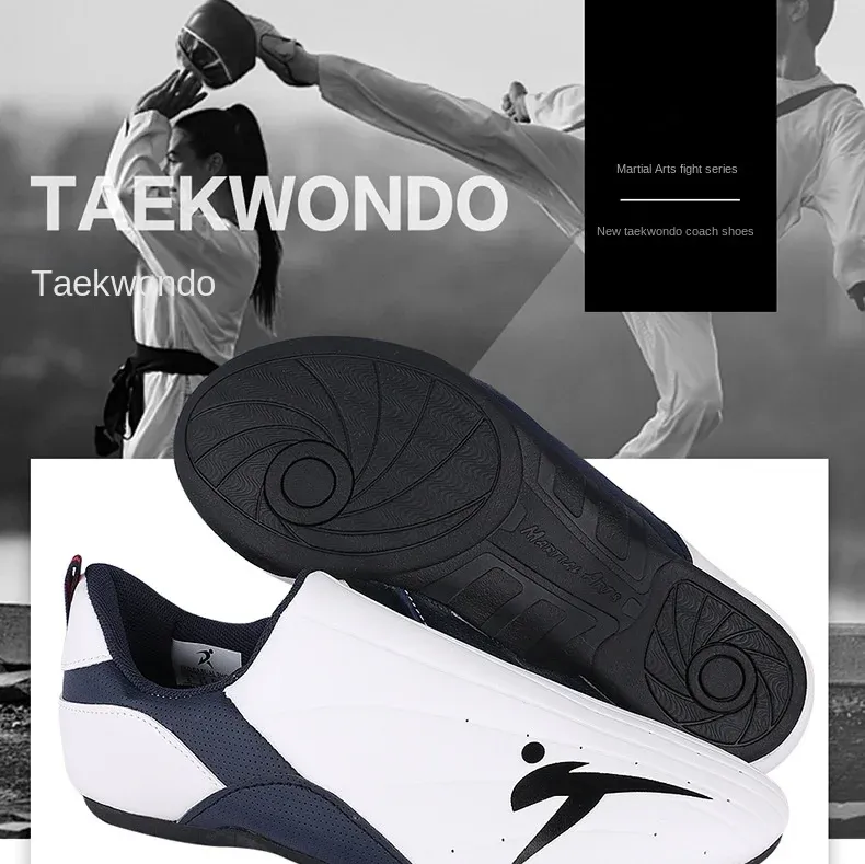 Adult Taekwondo Coach Shoes - Wear-Resistant Karate Sneakers with Thick Soft Sole, Breathable Men's Martial Arts Kung Fu Boxing Shoes for Training showcase 2