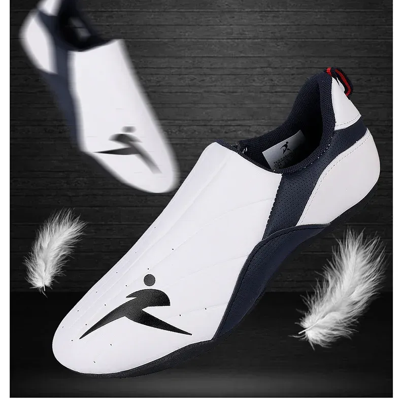 Adult Taekwondo Coach Shoes - Wear-Resistant Karate Sneakers with Thick Soft Sole, Breathable Men's Martial Arts Kung Fu Boxing Shoes for Training showcase 5