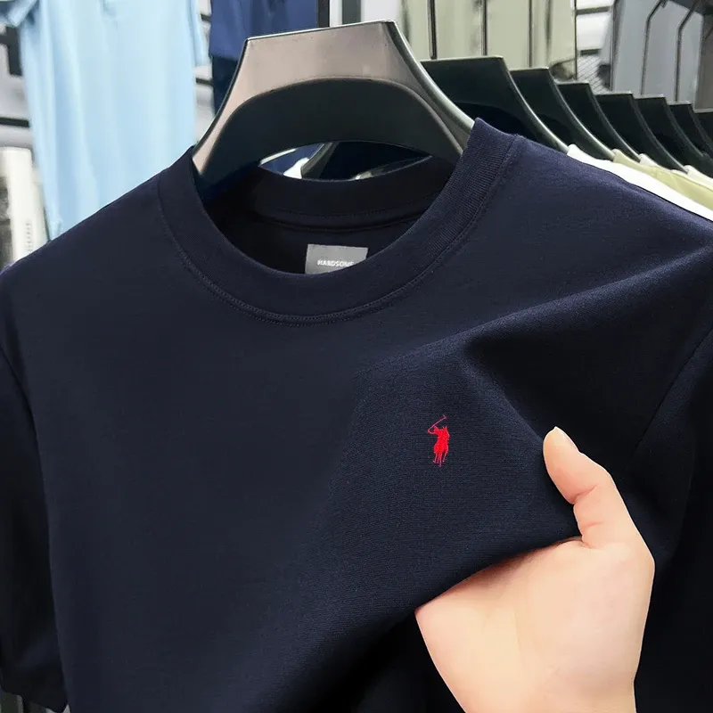 Men's Designer Paul Brand Silky Cotton T-Shirt - Breathable Short Sleeve Casual Round Neck Top for Summer Fashion showcase 14