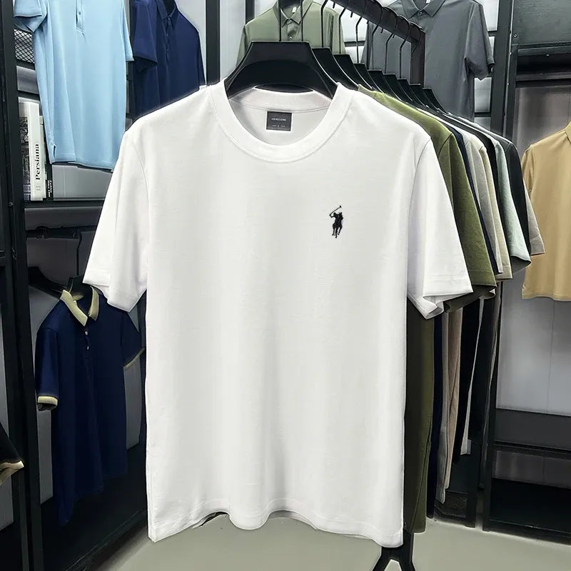Men's Designer Paul Brand Silky Cotton T-Shirt - Breathable Short Sleeve Casual Round Neck Top for Summer Fashion thumbnail 6