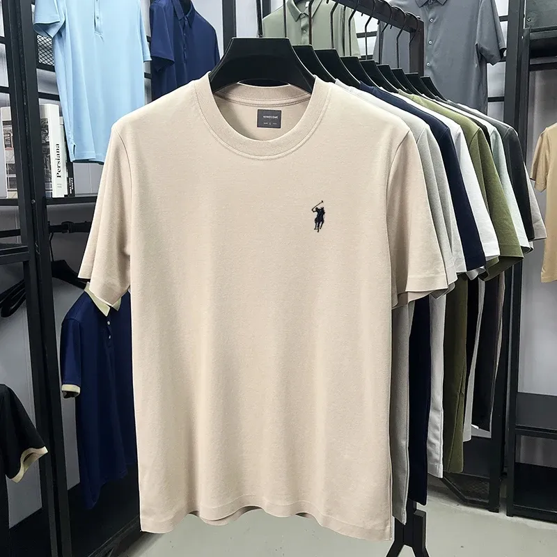 Men's Designer Paul Brand Silky Cotton T-Shirt - Breathable Short Sleeve Casual Round Neck Top for Summer Fashion showcase 20