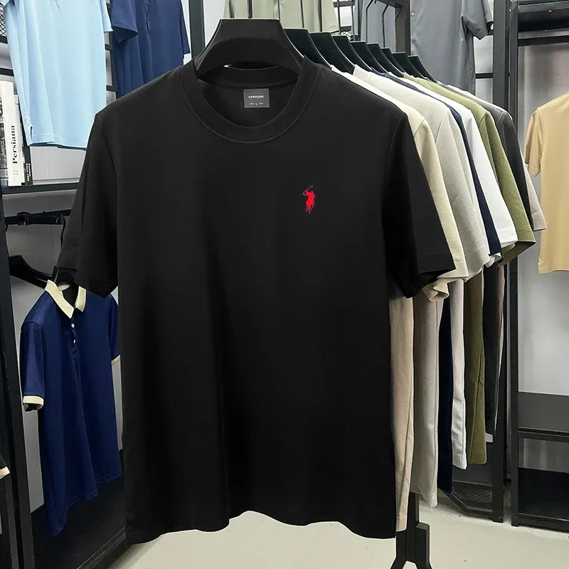 Men's Designer Paul Brand Silky Cotton T-Shirt - Breathable Short Sleeve Casual Round Neck Top for Summer Fashion showcase 22