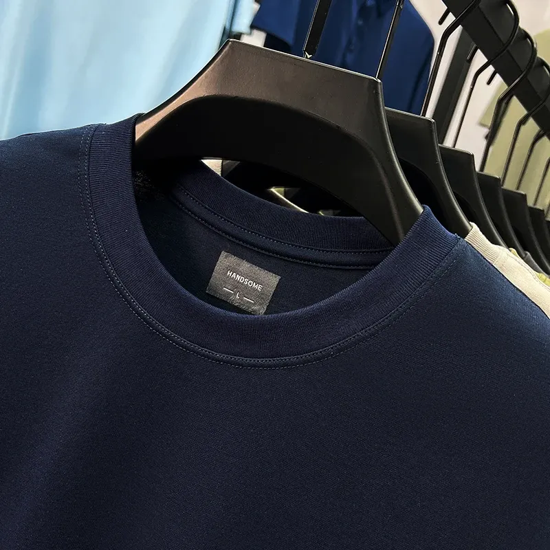 Men's Designer Paul Brand Silky Cotton T-Shirt - Breathable Short Sleeve Casual Round Neck Top for Summer Fashion showcase 33