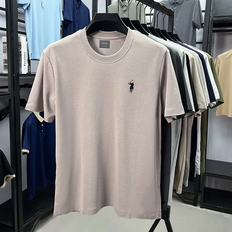 Men's Designer Paul Brand Silky Cotton T-Shirt - Breathable Short Sleeve Casual Round Neck Top for Summer Fashion showcase 32