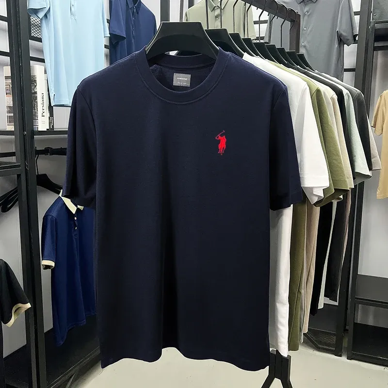 Men's Designer Paul Brand Silky Cotton T-Shirt - Breathable Short Sleeve Casual Round Neck Top for Summer Fashion showcase 13