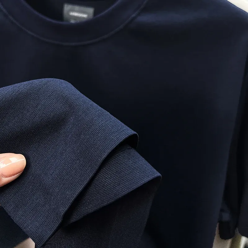 Men's Designer Paul Brand Silky Cotton T-Shirt - Breathable Short Sleeve Casual Round Neck Top for Summer Fashion showcase 37