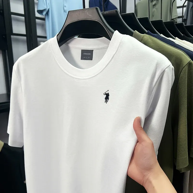 Men's Designer Paul Brand Silky Cotton T-Shirt - Breathable Short Sleeve Casual Round Neck Top for Summer Fashion showcase 9