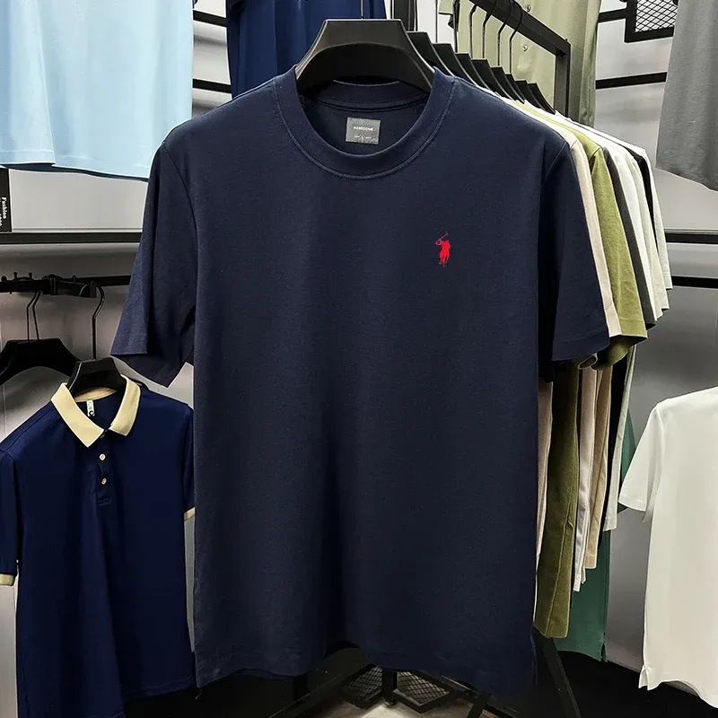 Men's Designer Paul Brand Silky Cotton T-Shirt - Breathable Short Sleeve Casual Round Neck Top for Summer Fashion showcase 2