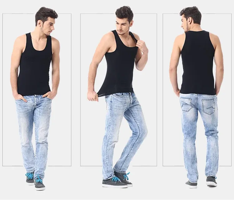 Men's Four Seasons Cotton Vest - Casual Sleeveless O-Neck T-Shirt for Sports, Fitness, and Everyday Wear showcase 9