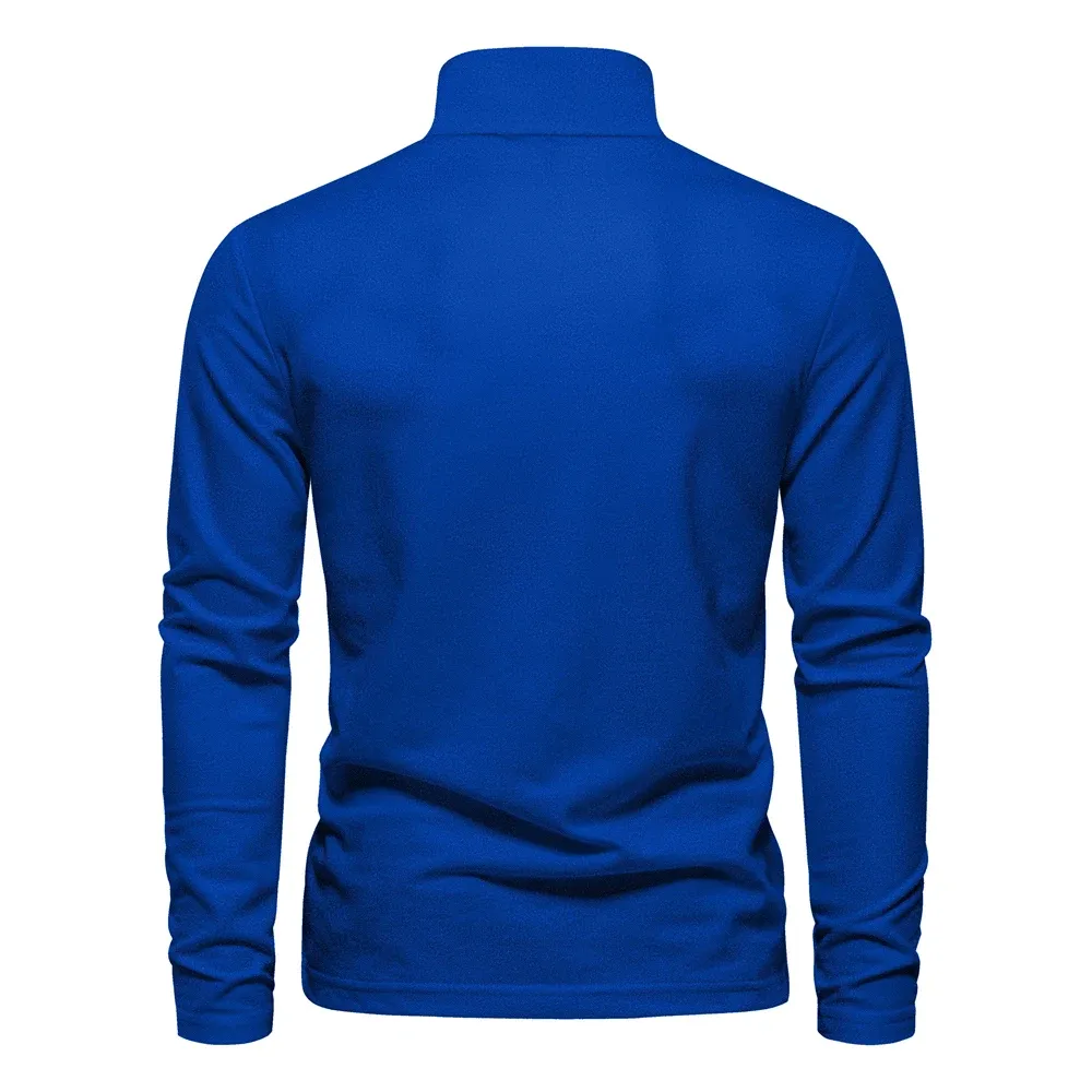 AIOPESON Men's Deer Embroidery Polo Shirt 2023 New Solid Color Long Sleeve Casual Business Social Wear showcase 10