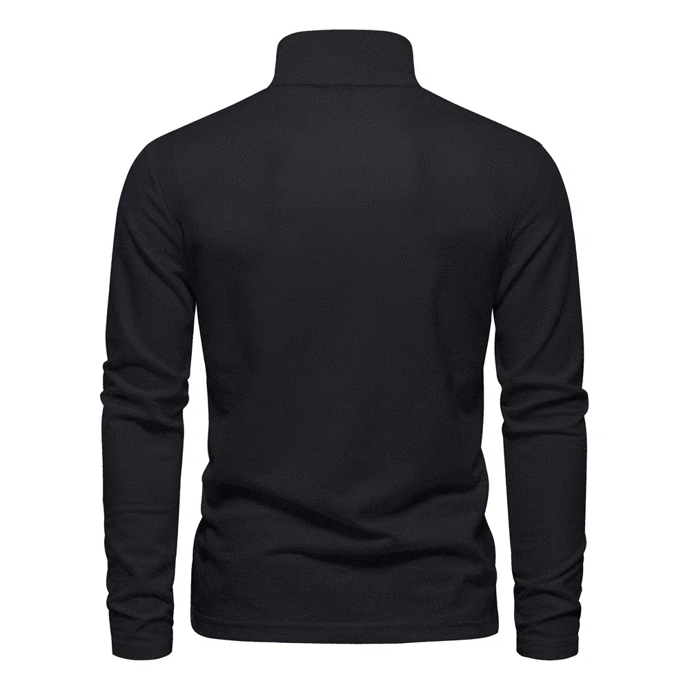 AIOPESON Men's Deer Embroidery Polo Shirt 2023 New Solid Color Long Sleeve Casual Business Social Wear showcase 14