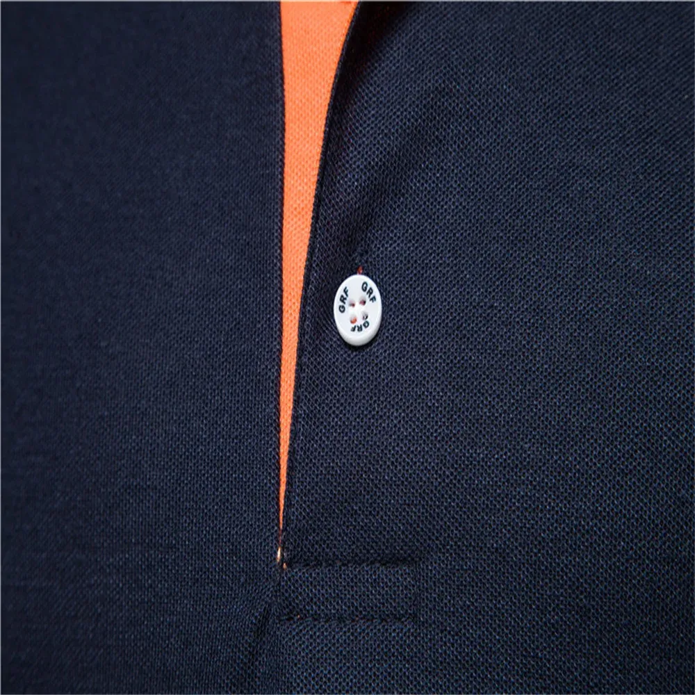 Men's Short Sleeve Polo Shirt with Giraffe Embroidery - Premium Cotton Blend, Anti-Shrink, Casual Business Social Wear thumbnail 4