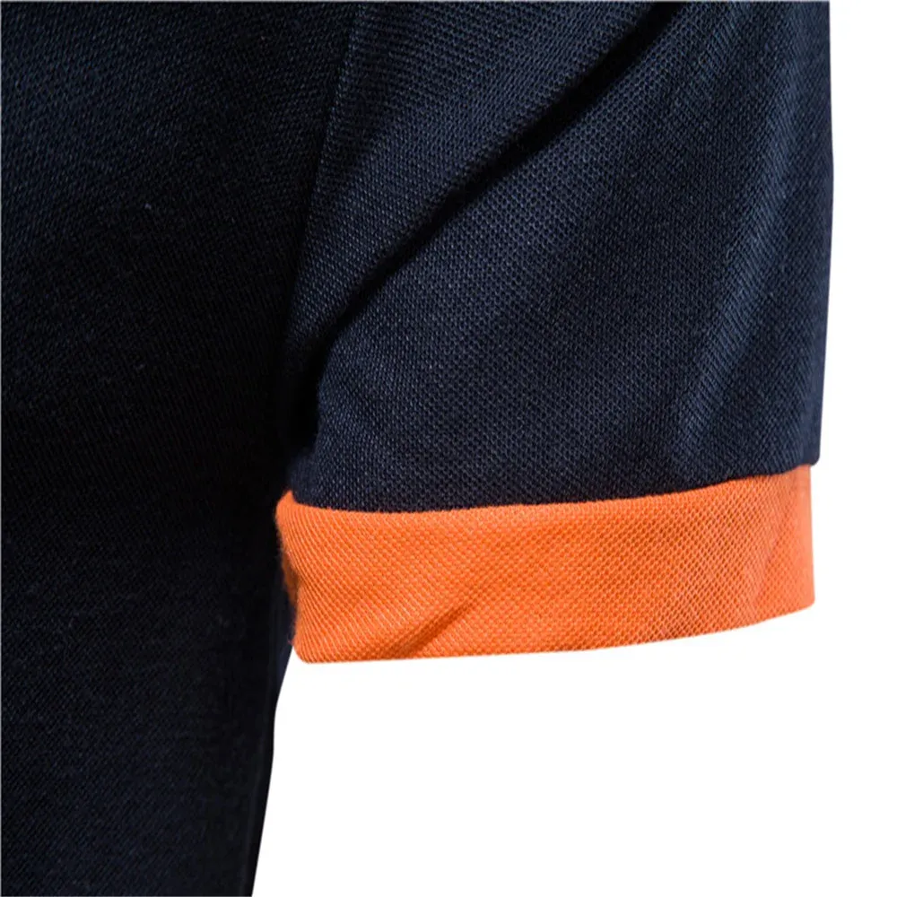 Men's Short Sleeve Polo Shirt with Giraffe Embroidery - Premium Cotton Blend, Anti-Shrink, Casual Business Social Wear thumbnail 5