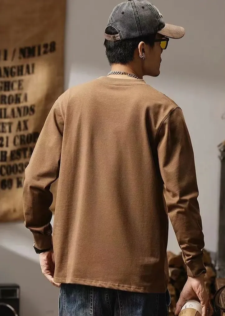 Men's Baggy Printed Pullover T-Shirt - Round Neck, Full Sleeve, 100% Cotton Blend, High Brand Quality, Sizes S-3XL showcase 4