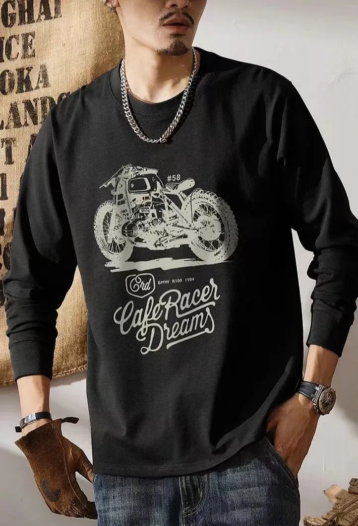 Men's Baggy Printed Pullover T-Shirt - Round Neck, Full Sleeve, 100% Cotton Blend, High Brand Quality, Sizes S-3XL showcase 11