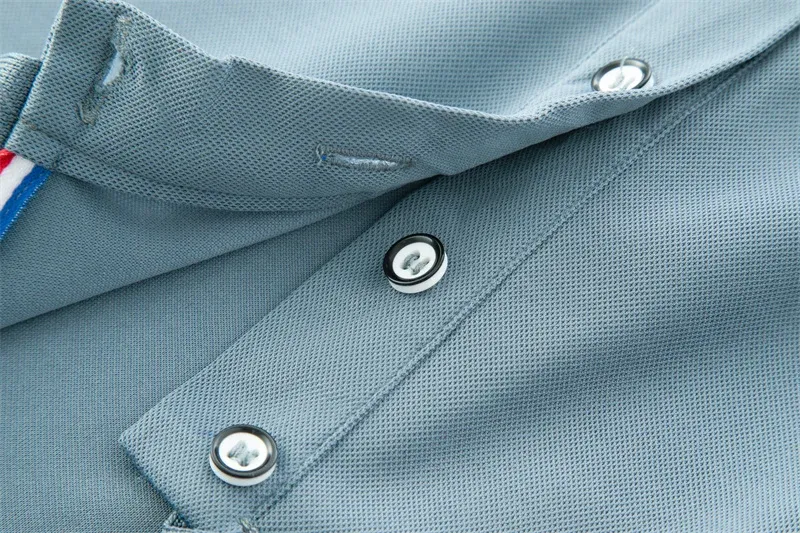 2025 Men's Casual Solid Color Short Sleeve Polo Shirt - Summer Fashionable Comfortable Versatile Top for Everyday Wear showcase 24