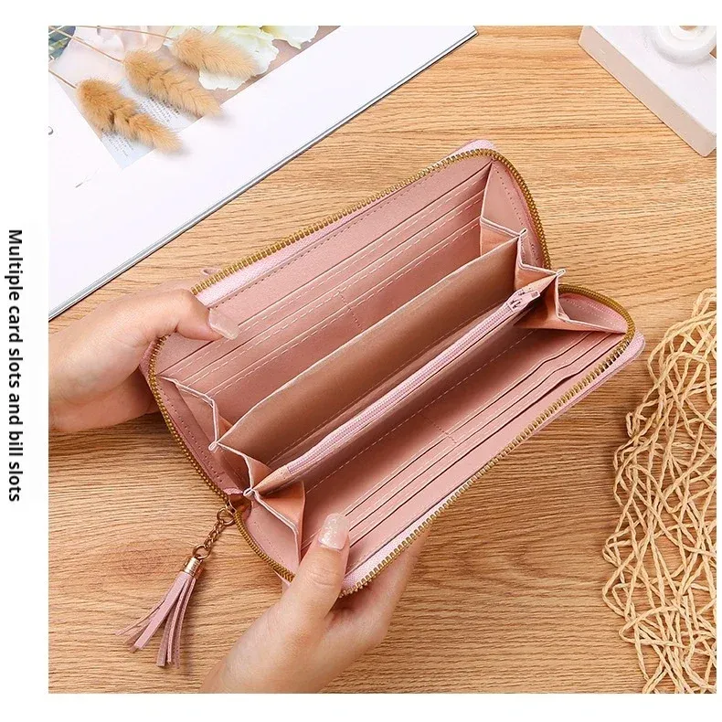 Fashion Women's PU Leather Wallet Clutch Purse with Zipper Coin Pocket, Card Holder, and Phone Pouch - Stylish and Compact for Daily Use showcase 12