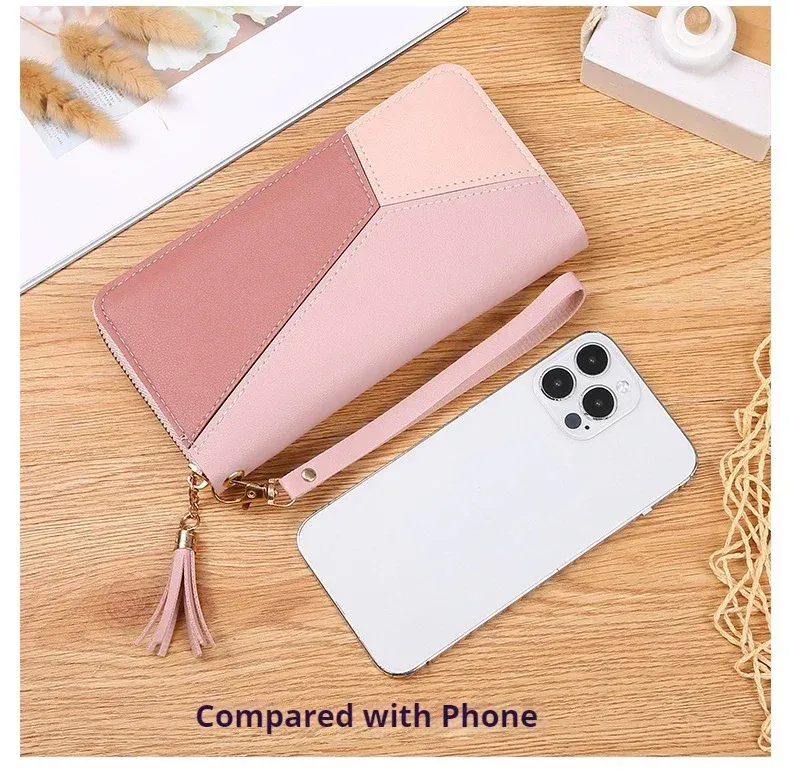 Fashion Women's PU Leather Wallet Clutch Purse with Zipper Coin Pocket, Card Holder, and Phone Pouch - Stylish and Compact for Daily Use showcase 17