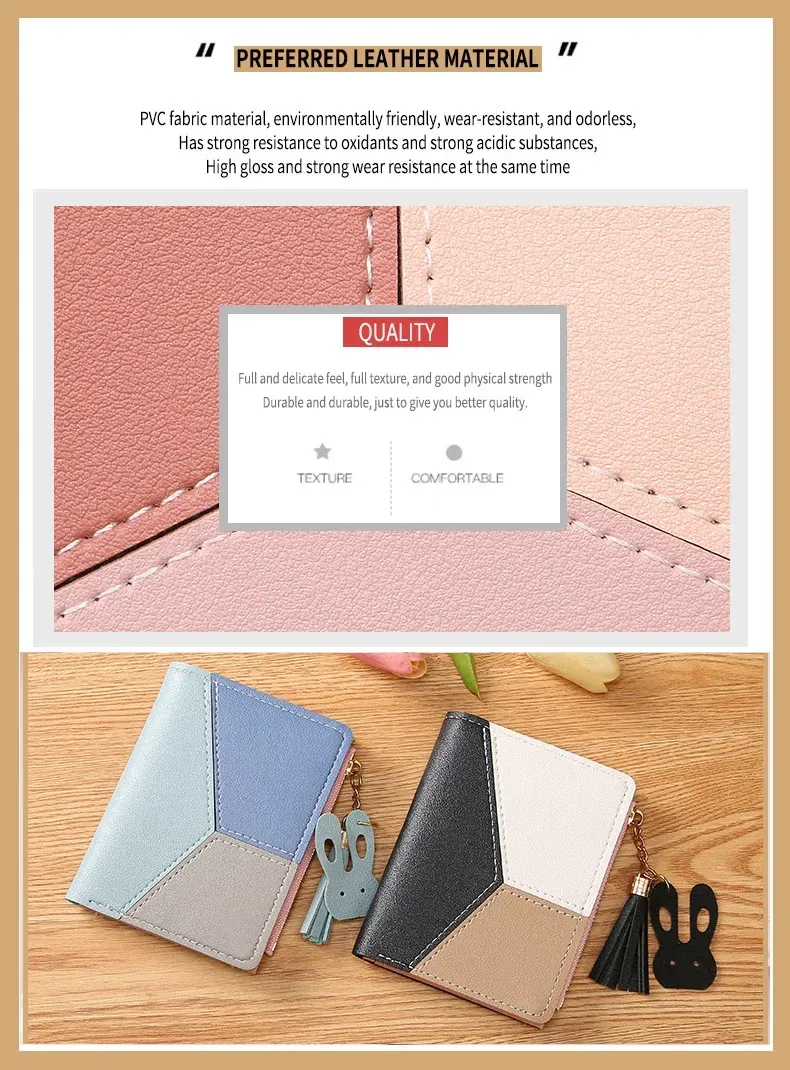 Fashion Women's PU Leather Wallet Clutch Purse with Zipper Coin Pocket, Card Holder, and Phone Pouch - Stylish and Compact for Daily Use showcase 3