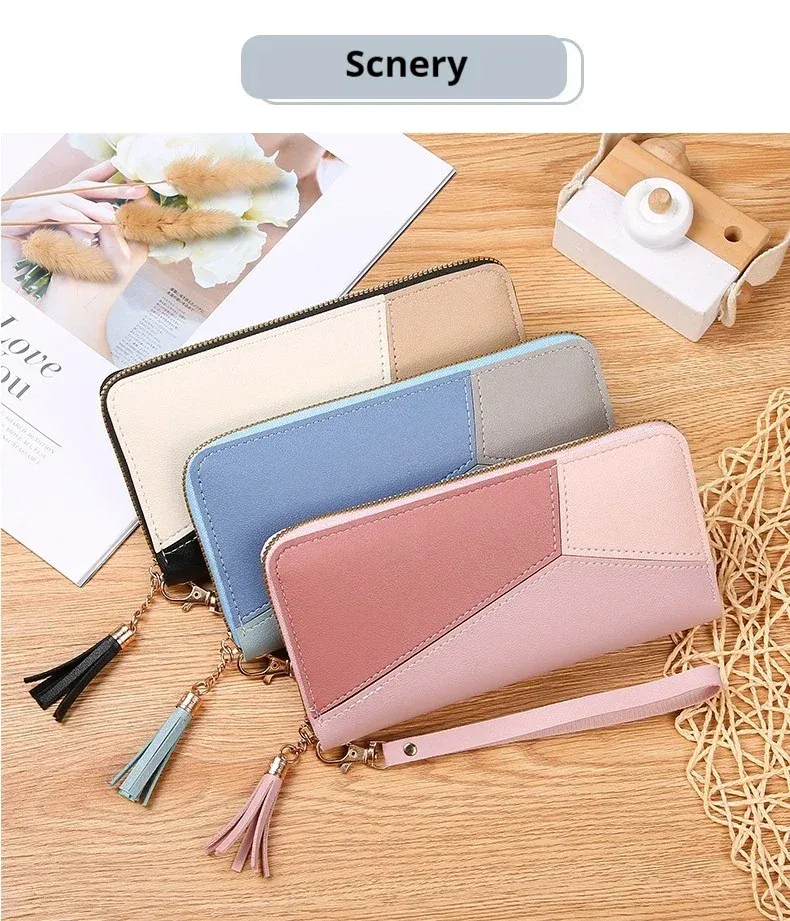 Fashion Women's PU Leather Wallet Clutch Purse with Zipper Coin Pocket, Card Holder, and Phone Pouch - Stylish and Compact for Daily Use showcase 18