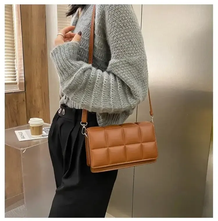 Designer PU Leather Women's Shoulder Bag - Small Classic Handle Handbag, Versatile Crossbody for Daily Use showcase 7