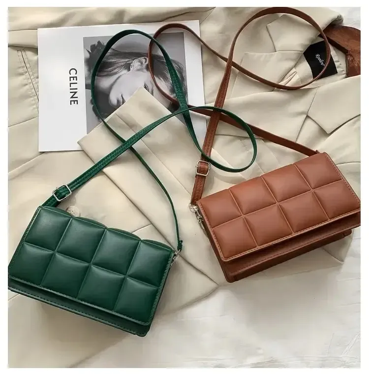 Designer PU Leather Women's Shoulder Bag - Small Classic Handle Handbag, Versatile Crossbody for Daily Use showcase 10