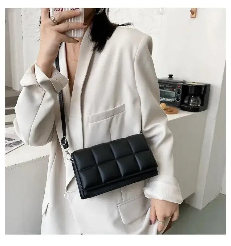 Designer PU Leather Women's Shoulder Bag - Small Classic Handle Handbag, Versatile Crossbody for Daily Use showcase 8