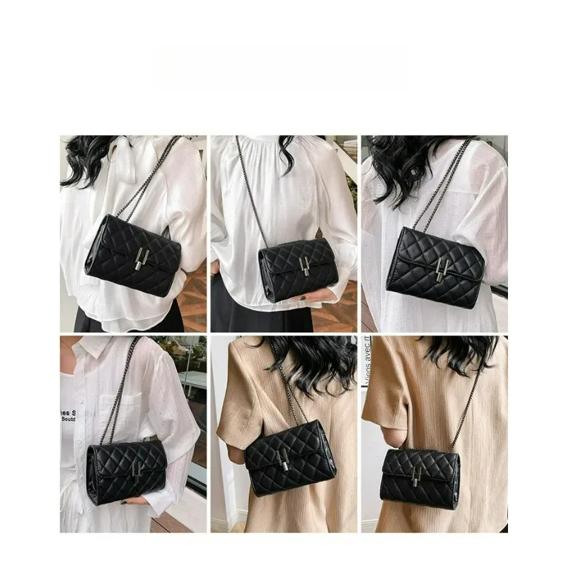 Luxury Designer Leather Shoulder Bag for Women - Chic Chain Crossbody Handbag & Versatile Messenger Clutch showcase 6