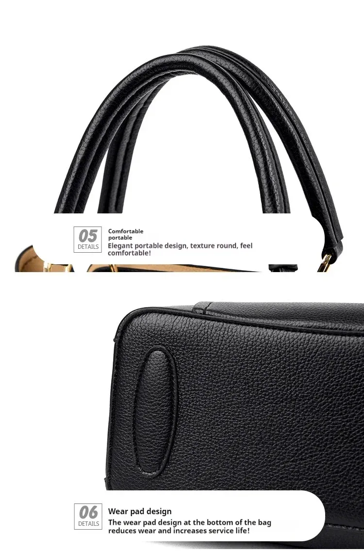 Women's Designer PU Leather Tote Bag - Large Capacity Shoulder Crossbody Handbag for Shopping & Travel showcase 12