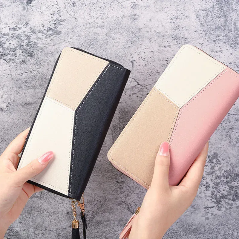 Fashionable PU Leather Long Zipper Wallet for Women - Stylish Handbag Purse with Coin Holder and Card Slots, Perfect for Daily Use and Gifts showcase 2