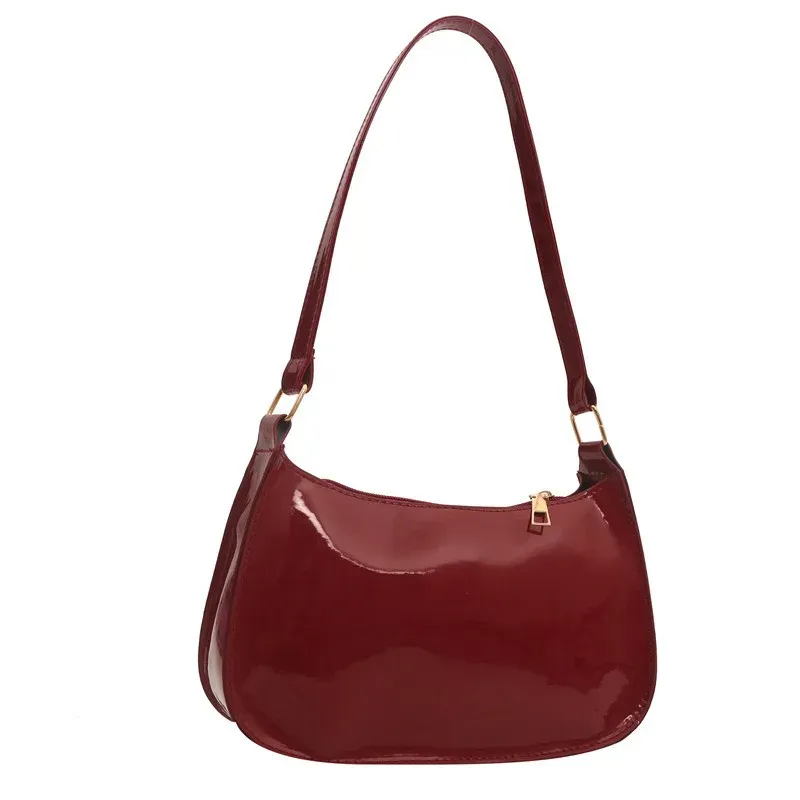 PU Leather Cherry Pendant Shoulder Bag - Versatile Fashion Commuting Underarm Bag for Girls, Solid Color, 24x27x6cm thumbnail 2