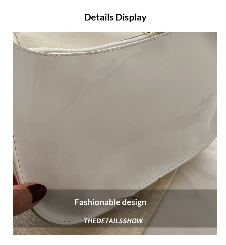 PU Leather Cherry Pendant Shoulder Bag - Versatile Fashion Commuting Underarm Bag for Girls, Solid Color, 24x27x6cm showcase 1