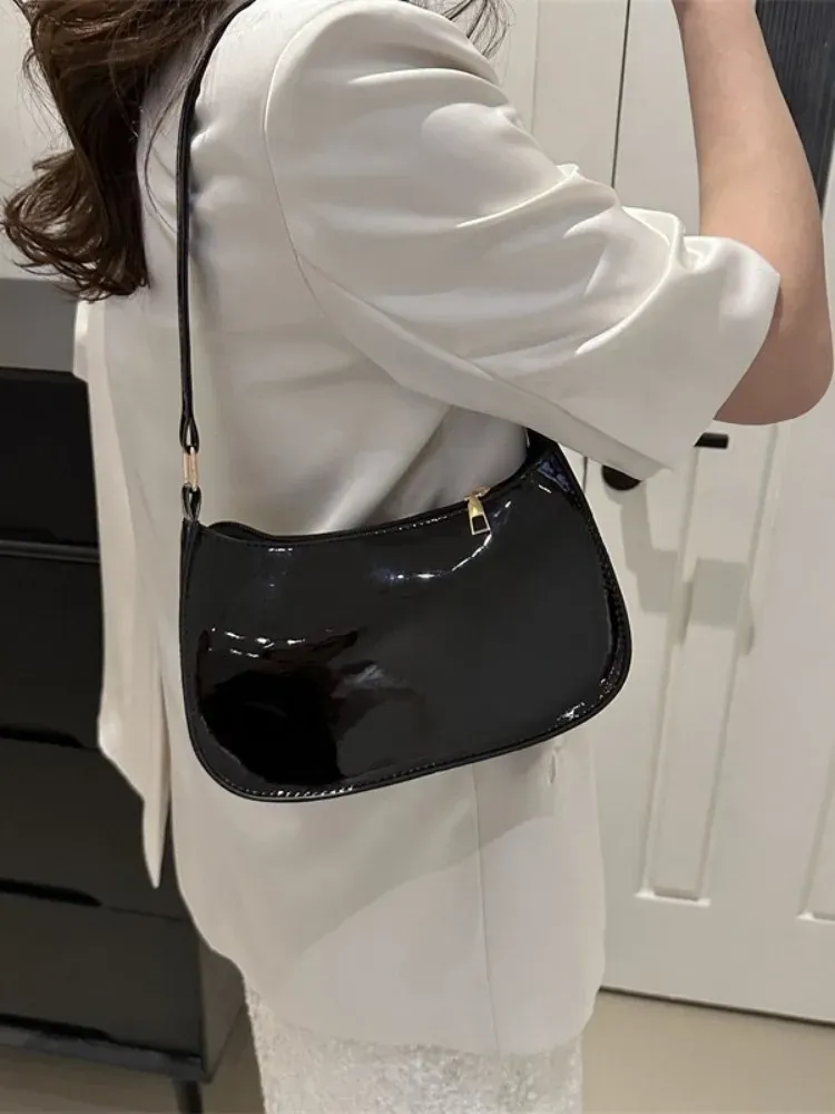 PU Leather Cherry Pendant Shoulder Bag - Versatile Fashion Commuting Underarm Bag for Girls, Solid Color, 24x27x6cm thumbnail 6