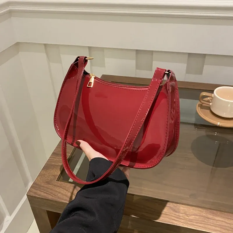 Retro Solid Color PU Leather Shoulder Bag - Women's Fashion Underarm Handbag, Casual Hobo Purse for Ladies showcase 21