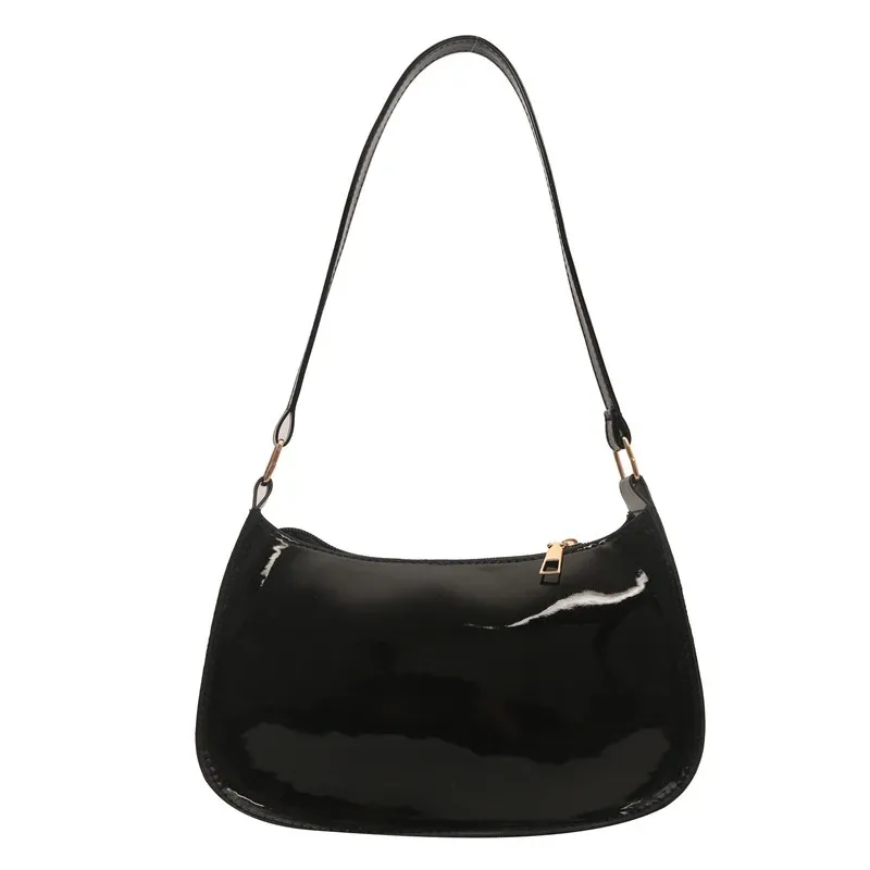 Retro Solid Color PU Leather Shoulder Bag - Women's Fashion Underarm Handbag, Casual Hobo Purse for Ladies showcase 34