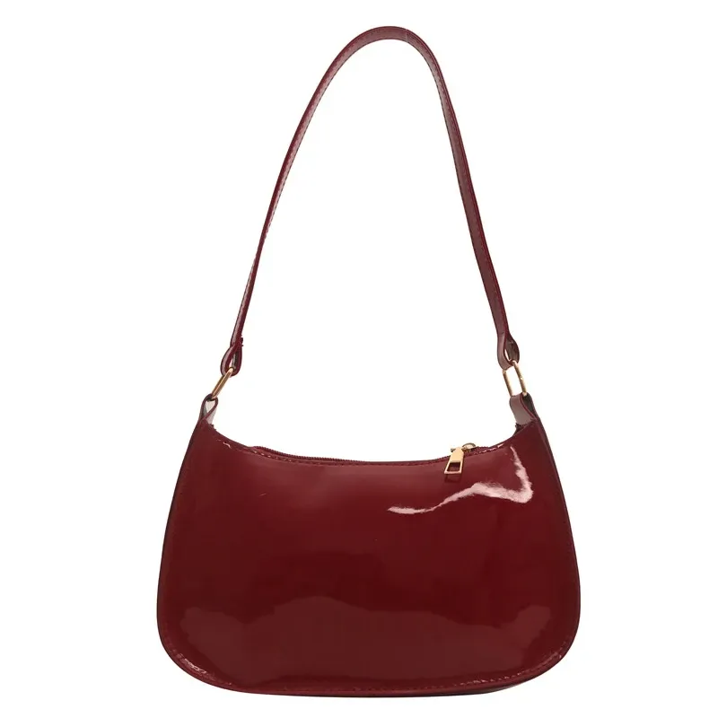 Retro Solid Color PU Leather Shoulder Bag - Women's Fashion Underarm Handbag, Casual Hobo Purse for Ladies showcase 33