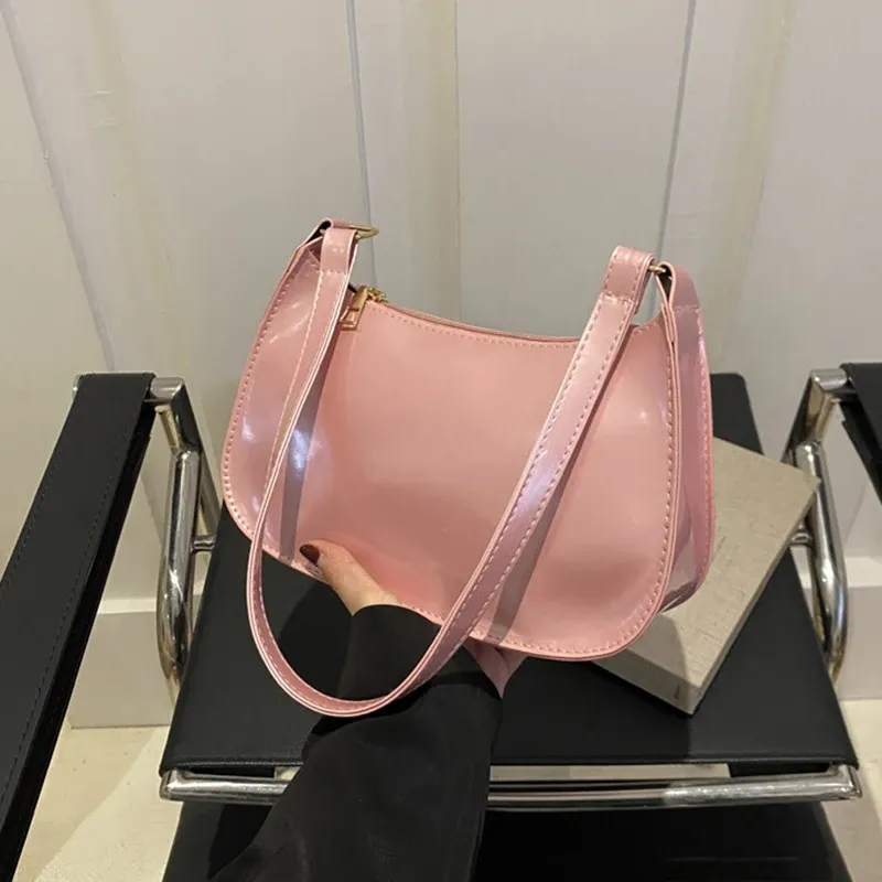Retro Solid Color PU Leather Shoulder Bag - Women's Fashion Underarm Handbag, Casual Hobo Purse for Ladies showcase 23