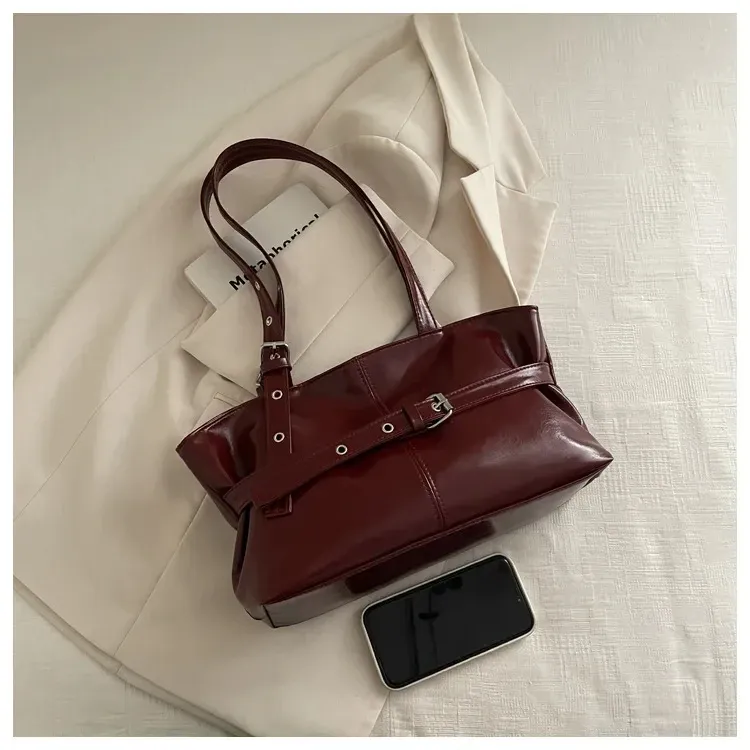 Ethnic Style Medium Tote Handbag for Women - Versatile Synthetic Leather & Canvas Daily Bag showcase 7