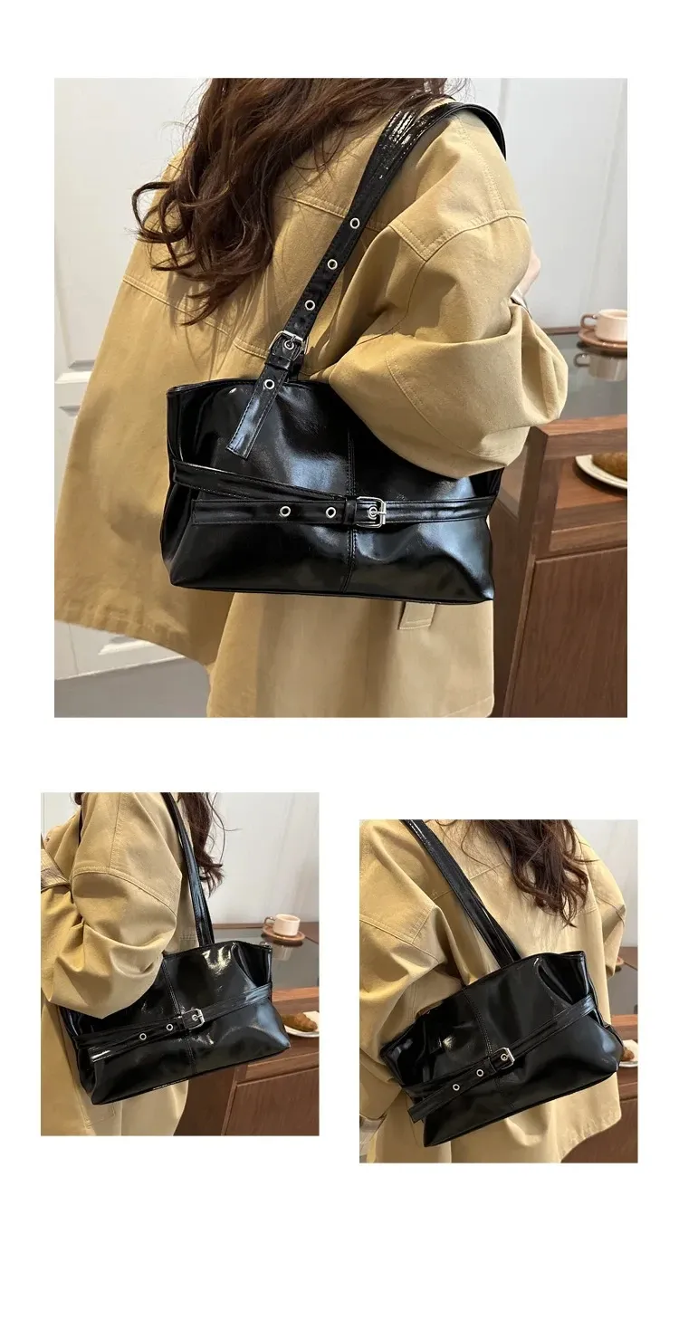 Ethnic Style Medium Tote Handbag for Women - Versatile Synthetic Leather & Canvas Daily Bag showcase 13