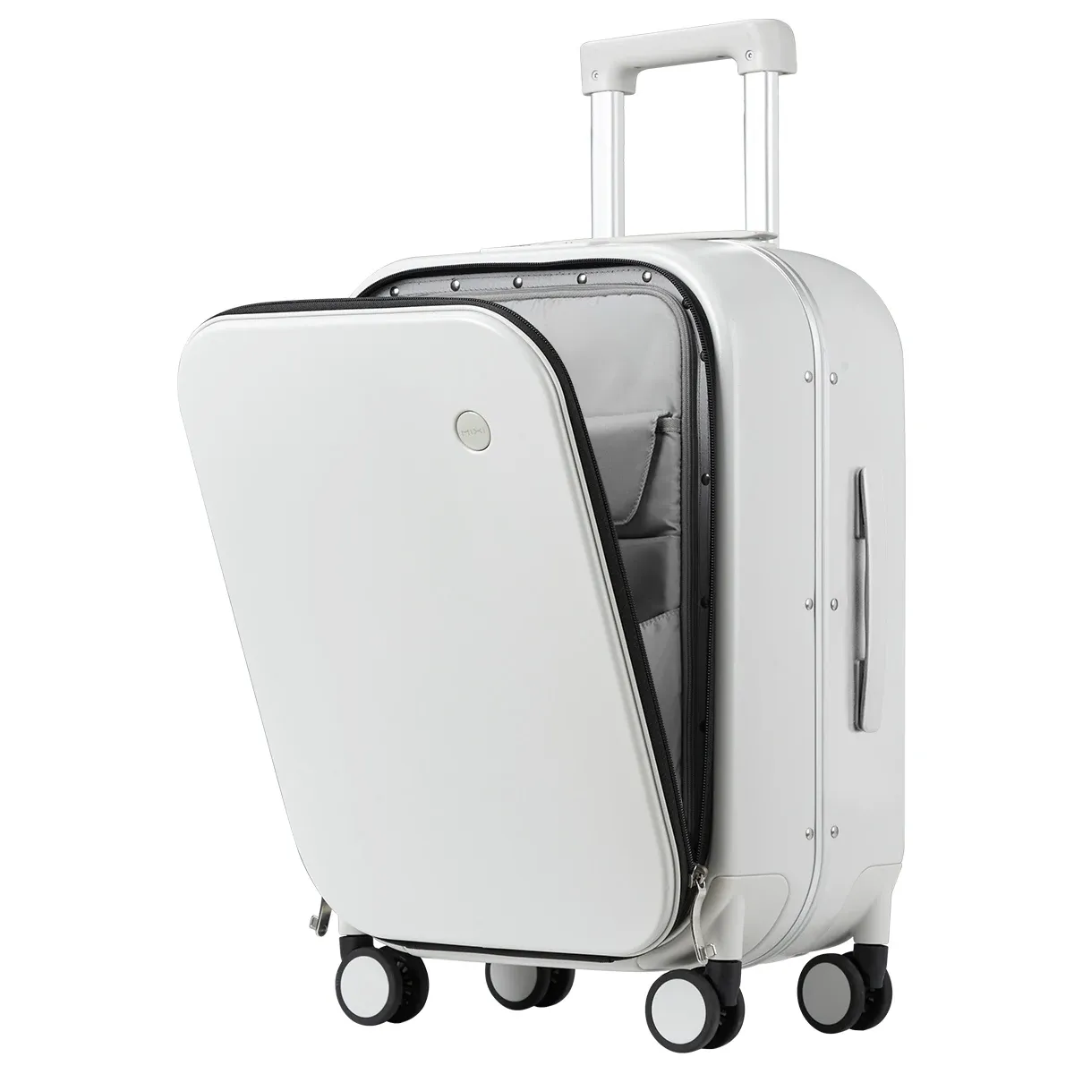 Mixi Patent Design Aluminum Frame Carry-On Luggage - 18" 20" 24" Rolling Suitcase with TSA Lock, Rock-Proof Laptop Compartment, 8 Spinner Wheels, and 3-Year Warranty thumbnail 2