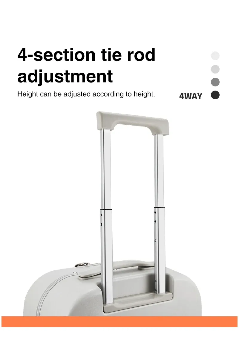 Mixi Patent Design Aluminum Frame Carry-On Luggage - 18" 20" 24" Rolling Suitcase with TSA Lock, Rock-Proof Laptop Compartment, 8 Spinner Wheels, and 3-Year Warranty showcase 23