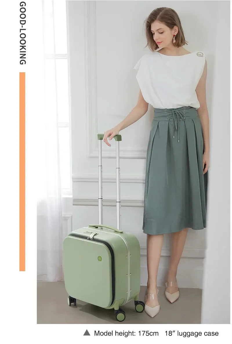 Mixi Patent Design Aluminum Frame Carry-On Luggage - 18" 20" 24" Rolling Suitcase with TSA Lock, Rock-Proof Laptop Compartment, 8 Spinner Wheels, and 3-Year Warranty showcase 17