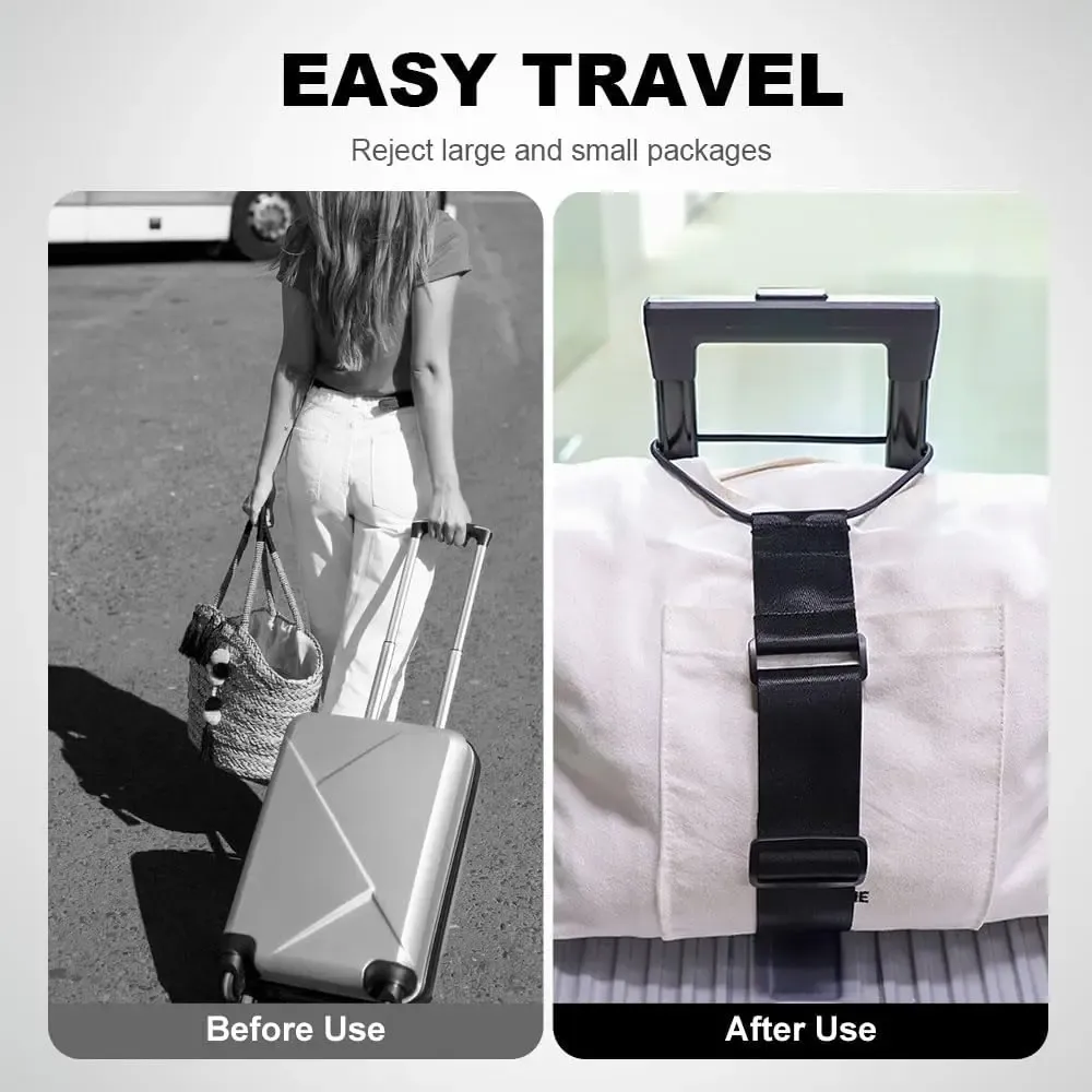 Adjustable Elastic Luggage Strap Carrier Belt for Suitcases and Carry-On Bags - Secure Travel Bungee for Multiple Bags thumbnail 2