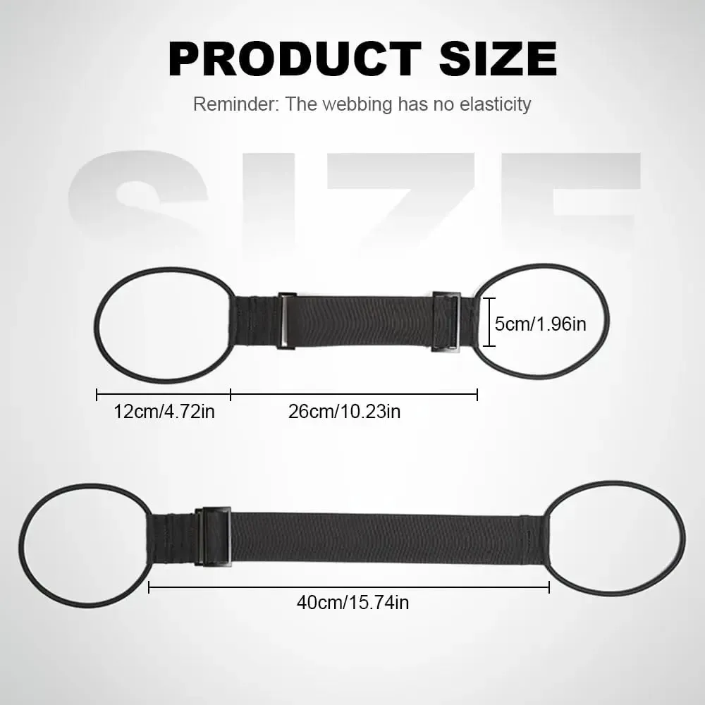 Adjustable Elastic Luggage Strap Carrier Belt for Suitcases and Carry-On Bags - Secure Travel Bungee for Multiple Bags thumbnail 6
