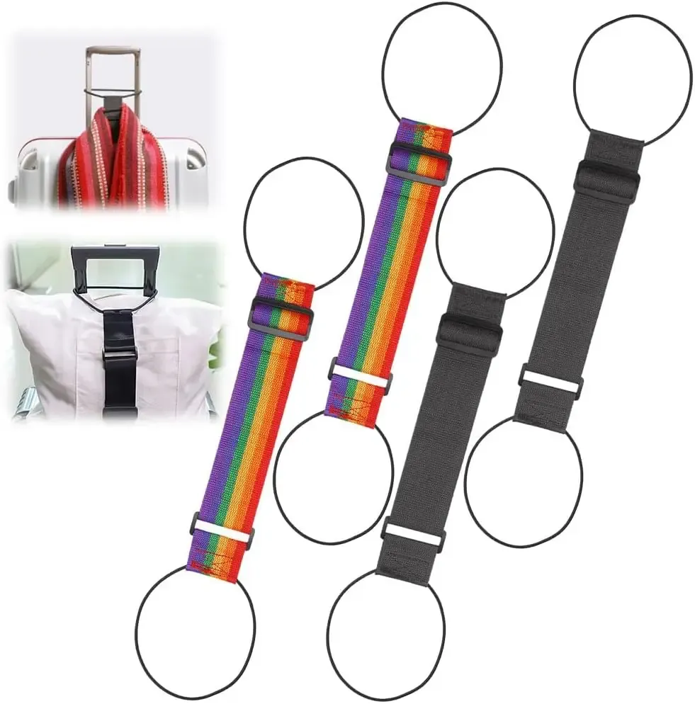 Adjustable Elastic Luggage Strap Carrier Belt for Suitcases and Carry-On Bags - Secure Travel Bungee for Multiple Bags